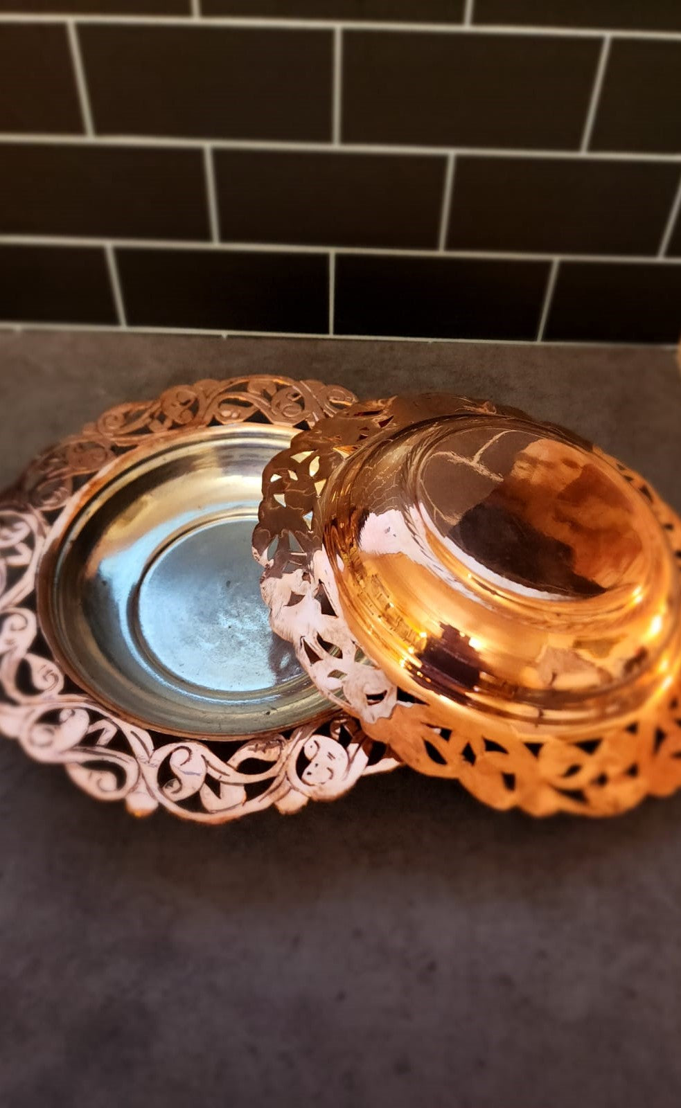 Copper Elegance Plates