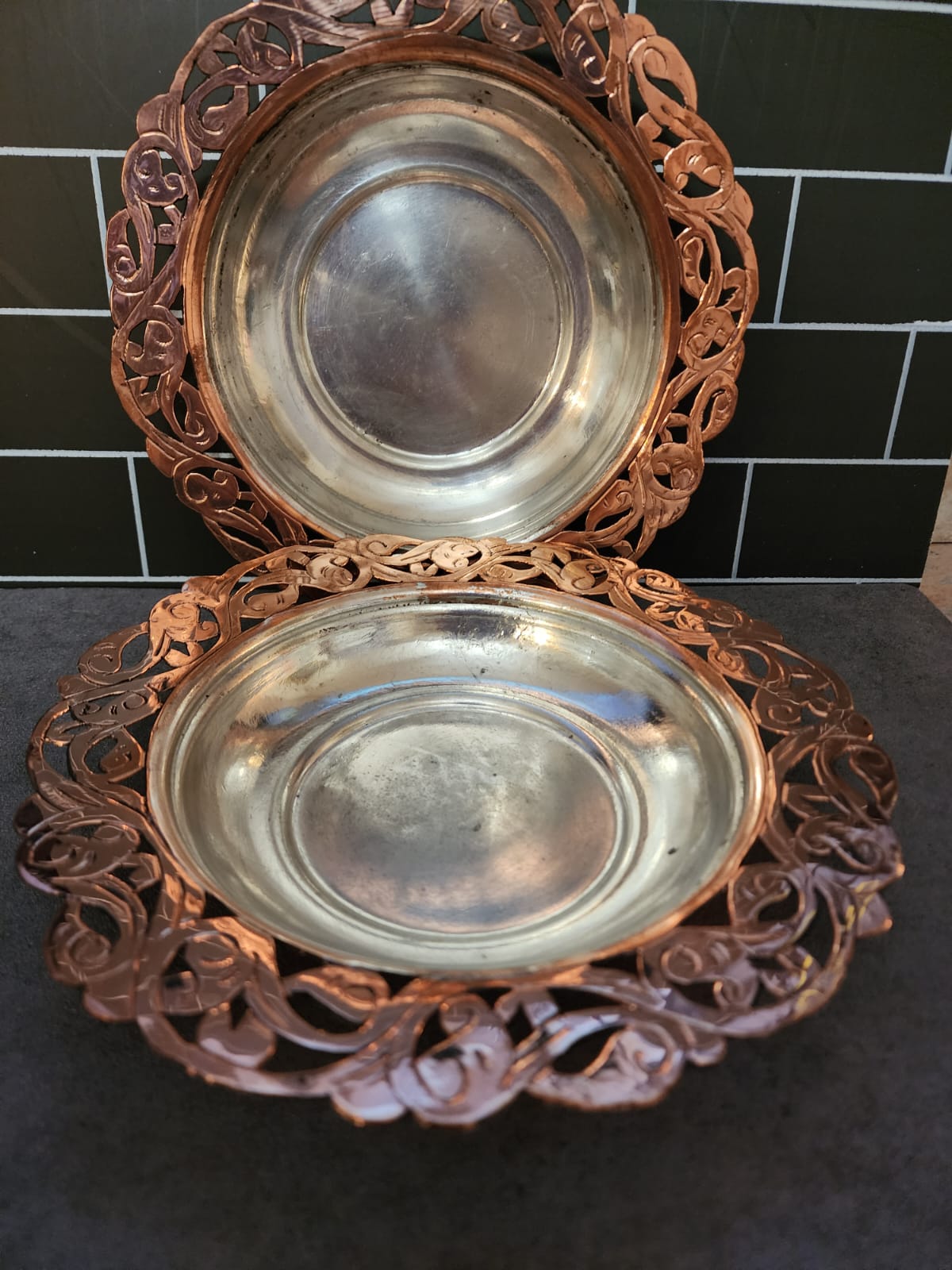 Copper Elegance Plates