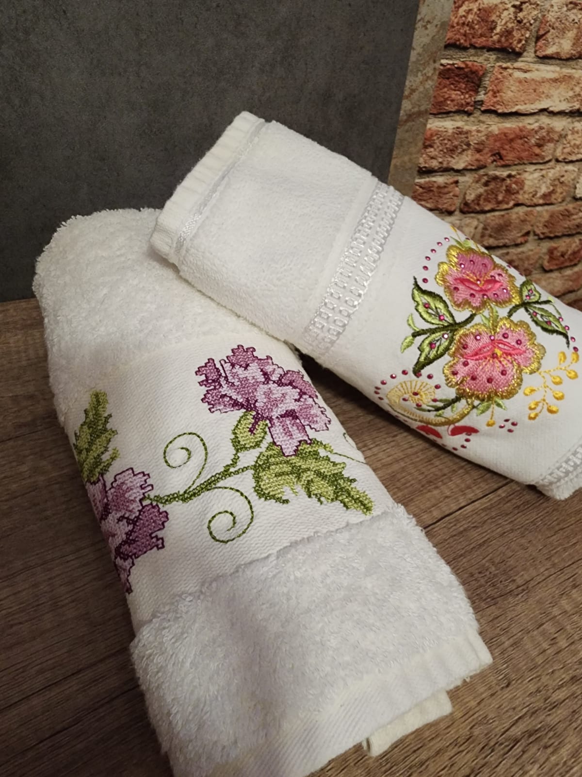 Turkish Towels- Embroidered  quality hand towels