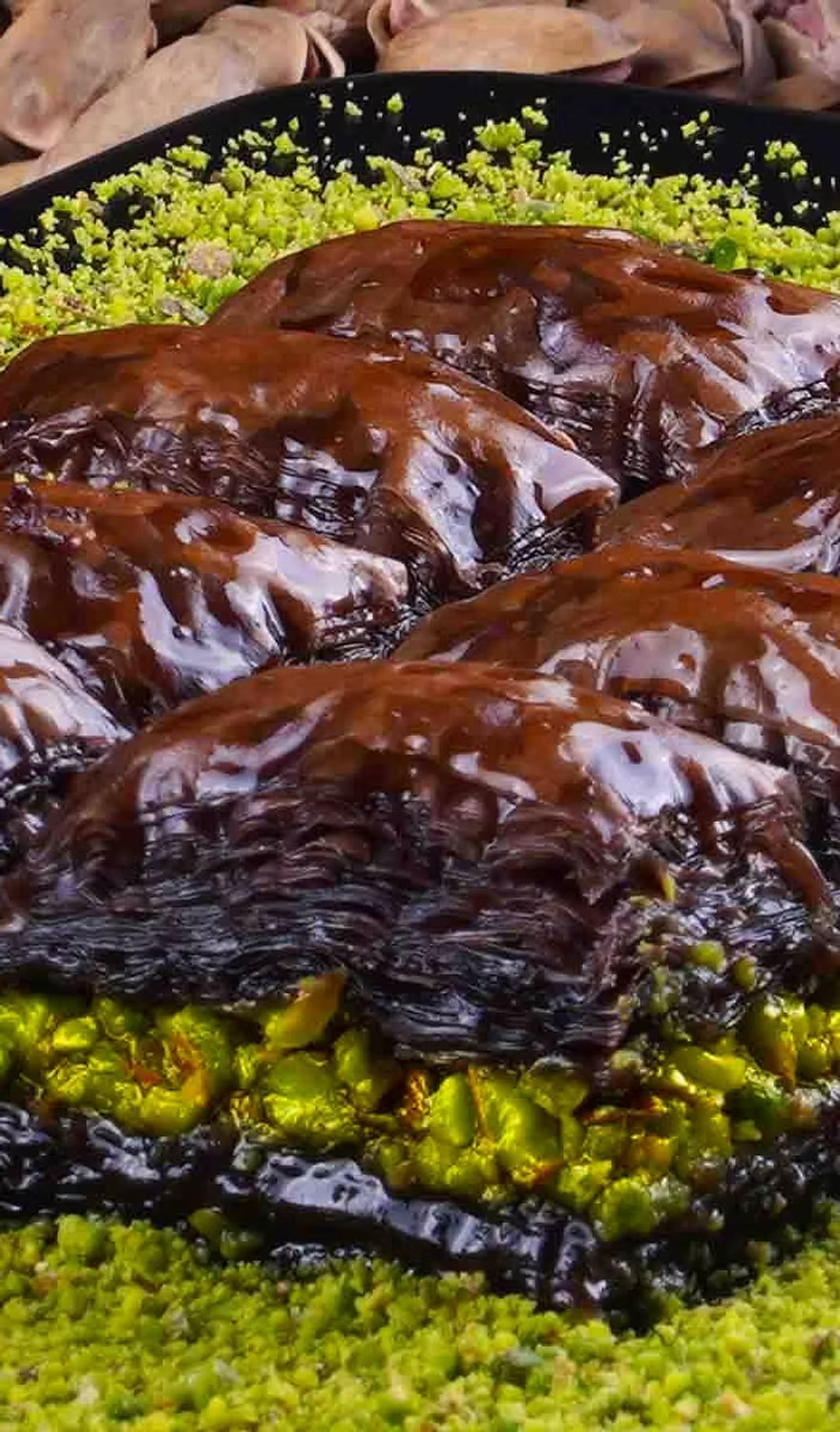 Chocolate Pistachio Baklava