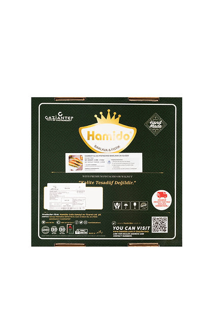 Pie slice shaped ( Havuc Dilim) Pistachio Baklava