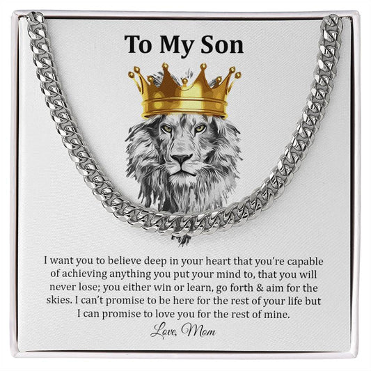 To My Son | Cuban Link Chain