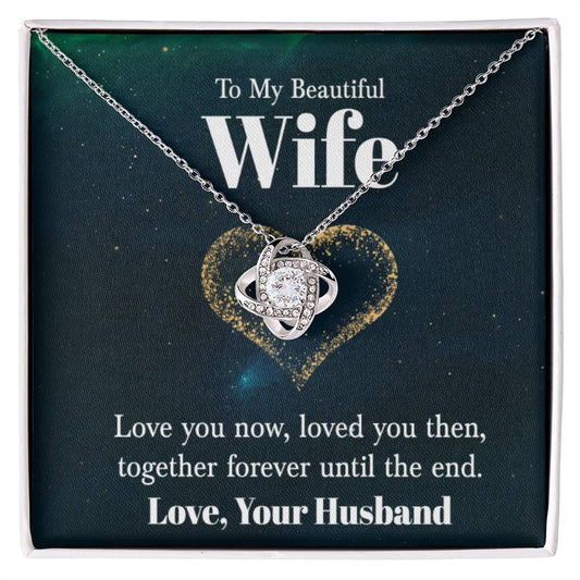 Wife Heart Knott Necklace