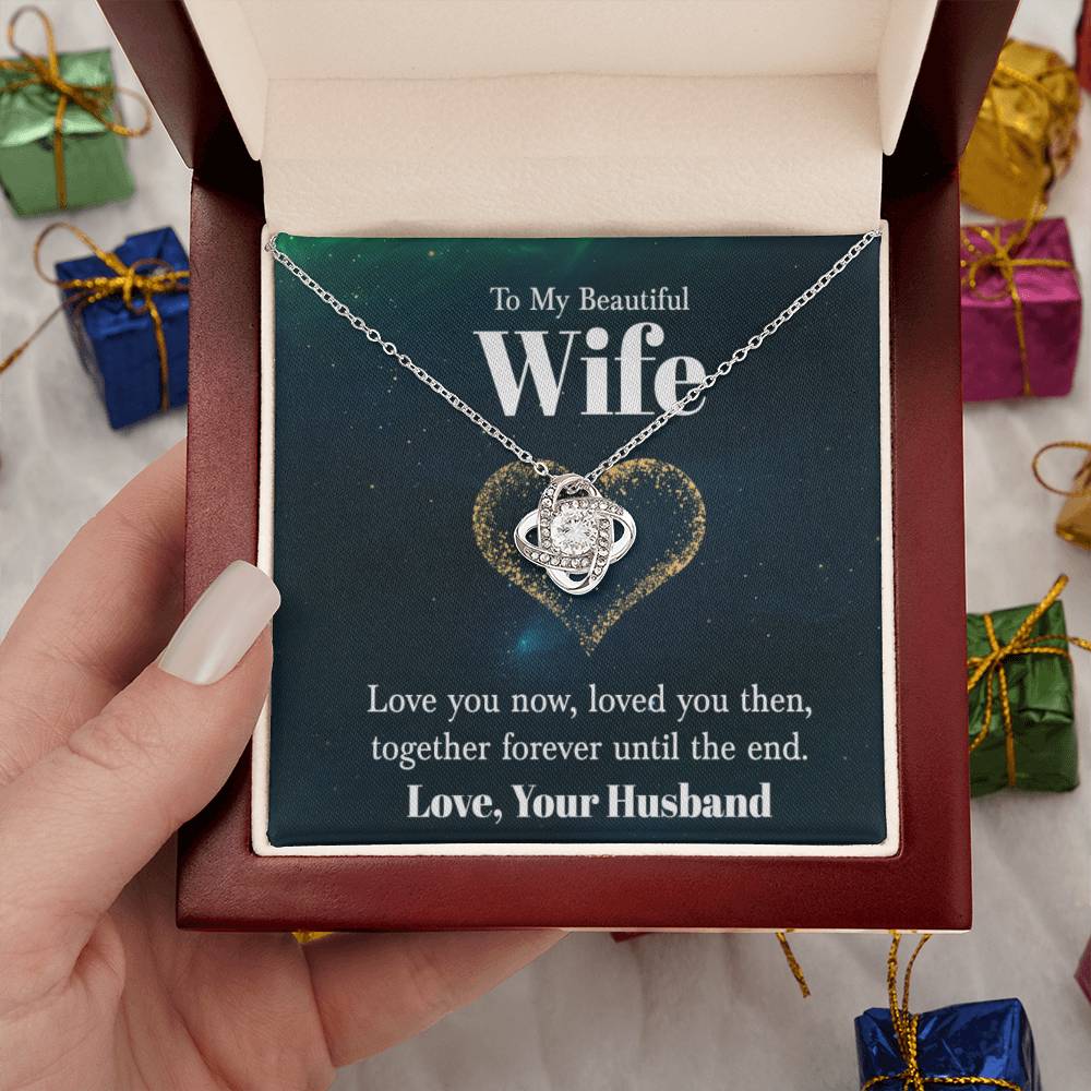 Wife Heart Knott Necklace