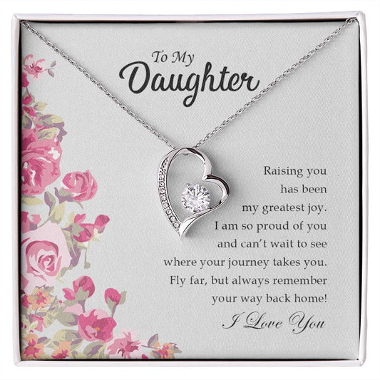 To My Daughter | I Love You - Forever Love Necklace